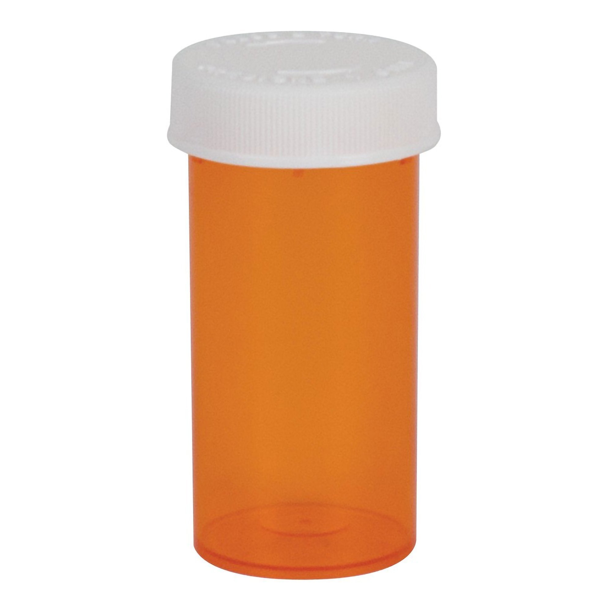 Ezy Dose Push & Turn Prescription Vial, 13 Dram Capacity-Prescription Vial Ezydose Push & Turn 13 DRAM Amber