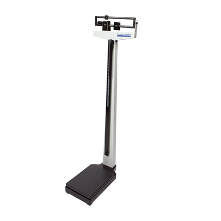 Health O Meter Physician's Scale-Physician Scale with Height Rod Health O Meter Balance Beam Display 390 lbs. / 180 kg Capacity Black / White Analog