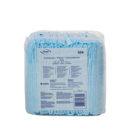 Tena Extra Absorbent Underpad, 23 x 24 Inch-Disposable Underpad TENA Extra 23 X 24 Inch Polymer Light Absorbency