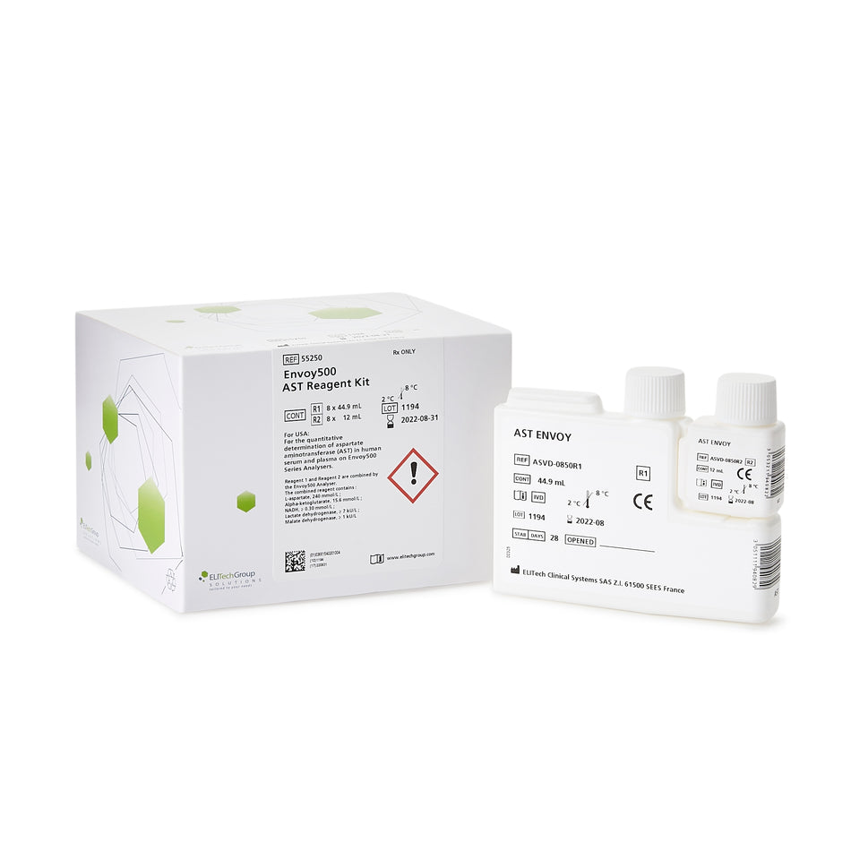 Envoy 500 General Chemistry Reagent for use with Envoy 500 Chemistry System, AST test-"General Chemistry Reagent Envoy 500 Aspartate Aminotransferase (AST) For Envoy 500 Chemistry System 1,300 Tests"