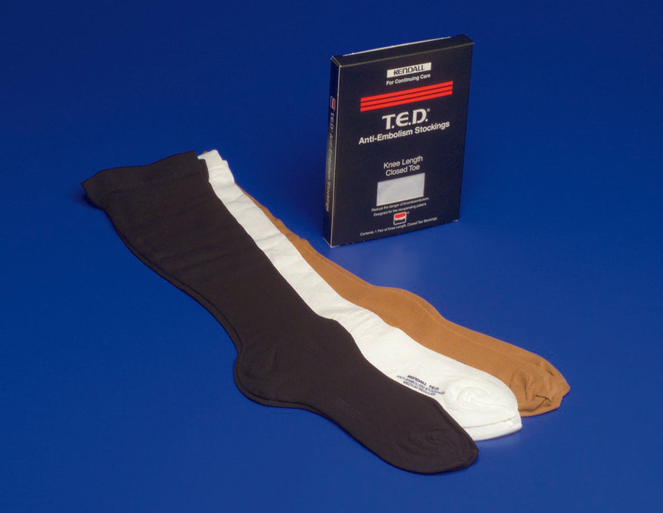 T.E.D. Knee High Anti-embolism Stockings, Medium / Regular, Beige-Anti-embolism Stocking T.E.D. Knee High Medium / Regular Beige Closed Toe