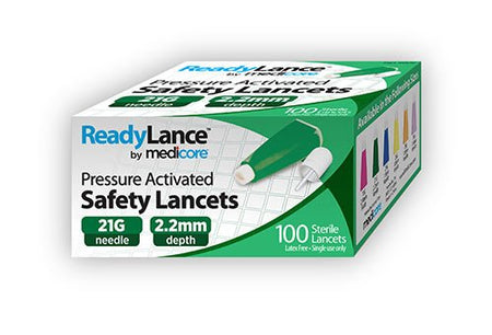 ReadyLance Safety Lancet-Safety Lancet ReadyLance 21 Gauge Retractable Pressure Activated Finger