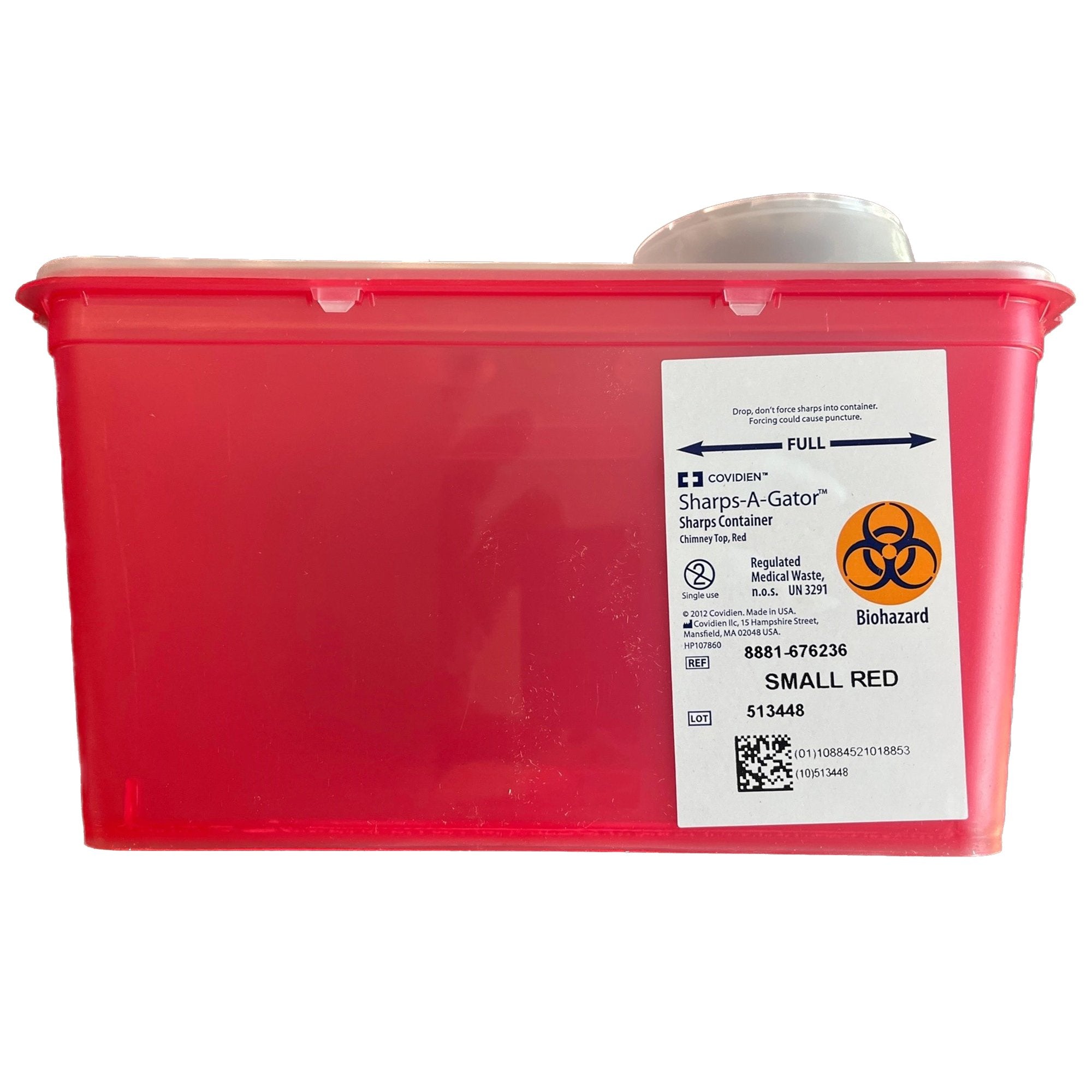 Monoject™ Multi-purpose Sharps Container, 1 Gallon, 6.75 x 7 x 10.5 Inch - Needles and Syringes>Sharps Collectors>Sharps C...