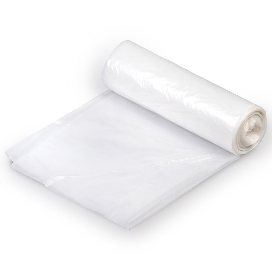 Colonial Bag Medium Duty Trash Bag, White, 15 gal.-Trash Bag Colonial Bag 15 gal. White LLDPE 0.45 mil 24 X 32 Inch X-Seal Bottom Flat Pack