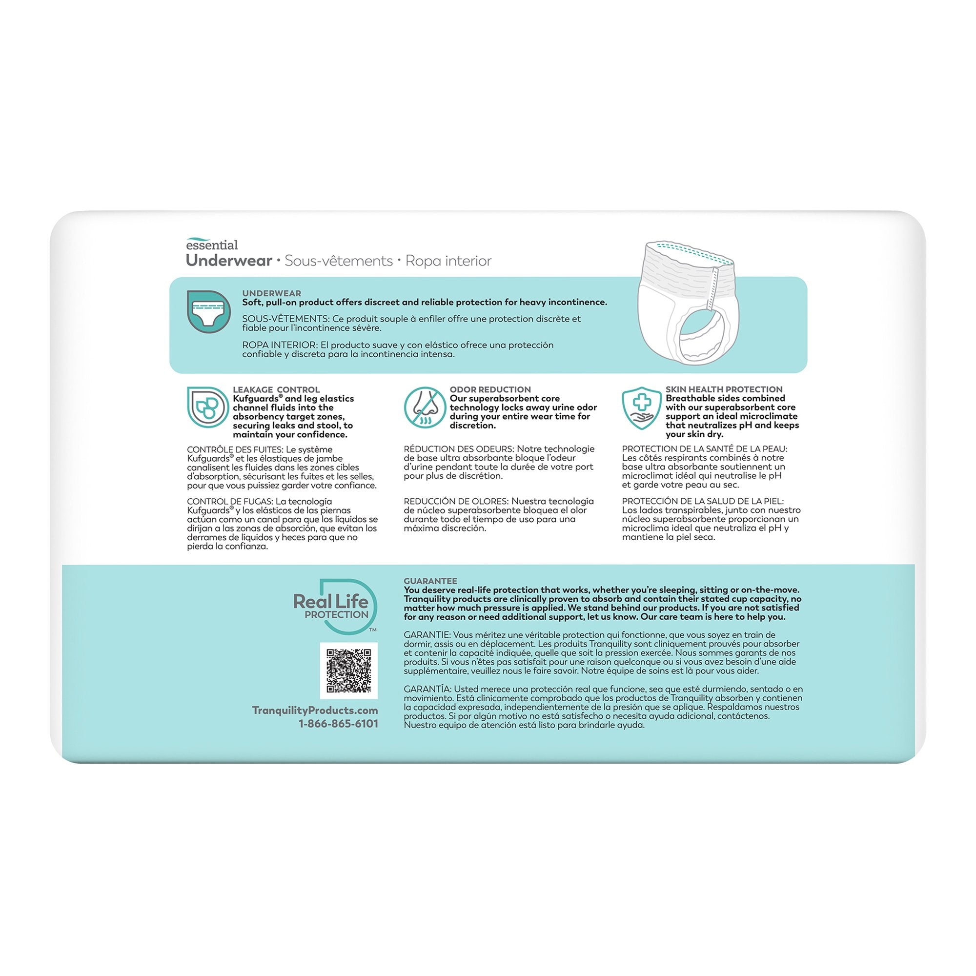 Select® Heavy Protection Absorbent Underwear, Small - Incontinence>Adult Briefs and Protective Undergarments - Principle B...