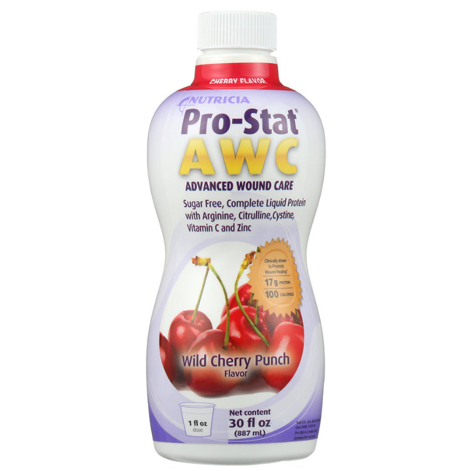 Pro-Stat� AWC Wild Cherry Punch Complete Liquid Protein, 30-ounce Bottle-Oral Supplement Pro-Stat� AWC Wild Cherry Punch Flavor Liquid 30 oz. Bottle