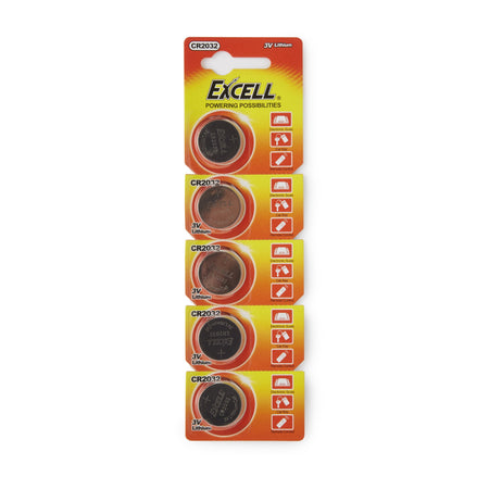 McKesson Coin Cell Lithium Battery-Lithium Battery Excell CR2032 Coin Cell 3V Disposable 1 Pack