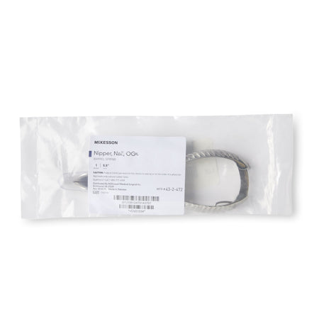 McKesson Nail Nipper, Concave Jaw, 5.5 Inches-Nail Nipper McKesson Performance Concave Jaw 5-1/2 Inch Length Chrome Covered Stainless Steel