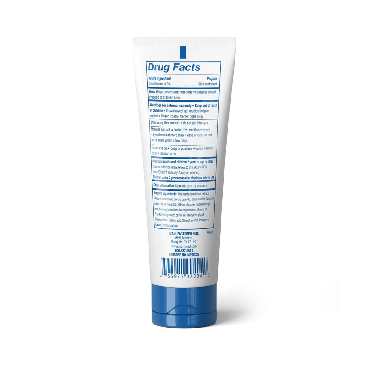Normlshield Skin Protectant-Skin Protectant Normlshield 4 oz. Tube Unscented Ointment