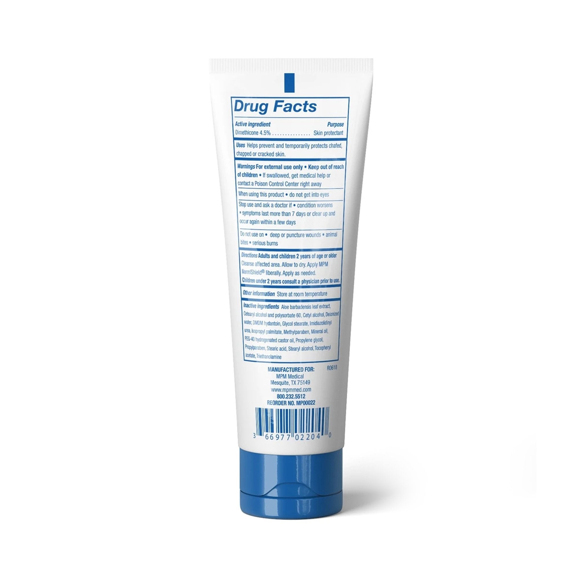 Normlshield Skin Protectant-Skin Protectant Normlshield 4 oz. Tube Unscented Ointment
