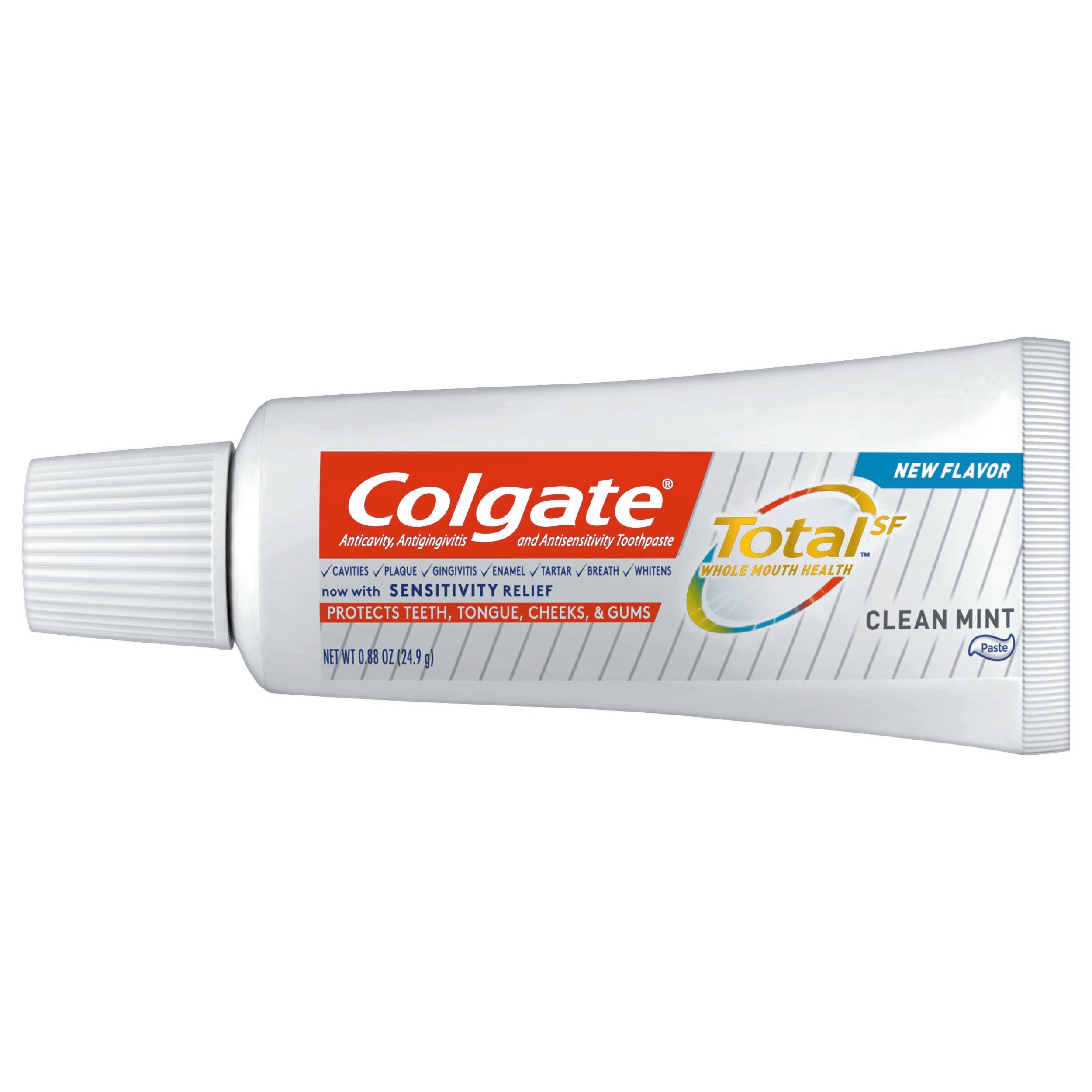 Colgate Total Toothpaste, Clean Mint Flavor, 0.88 oz Tube-Toothpaste Colgate Total Clean Mint Flavor 0.88 oz. Tube