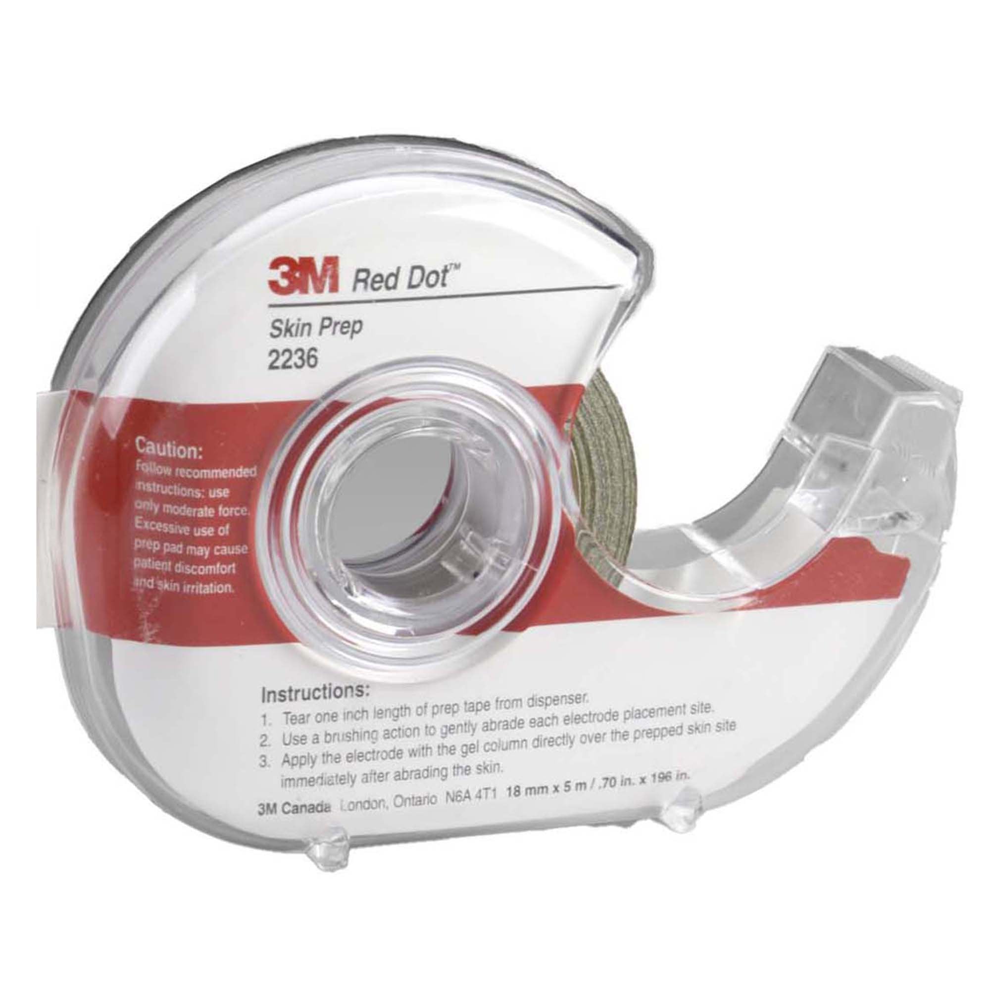 Red Dot Trace Prep Abrader Tape-Electrode Skin Prep Abrader Tape Red Dot Tape Dispenser NonSterile