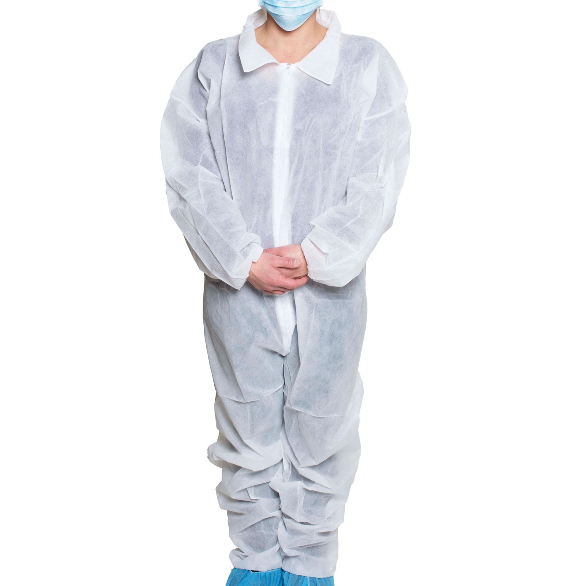 Dukal Coverall, White, Extra Large - Apparel>Coveralls - Dukal