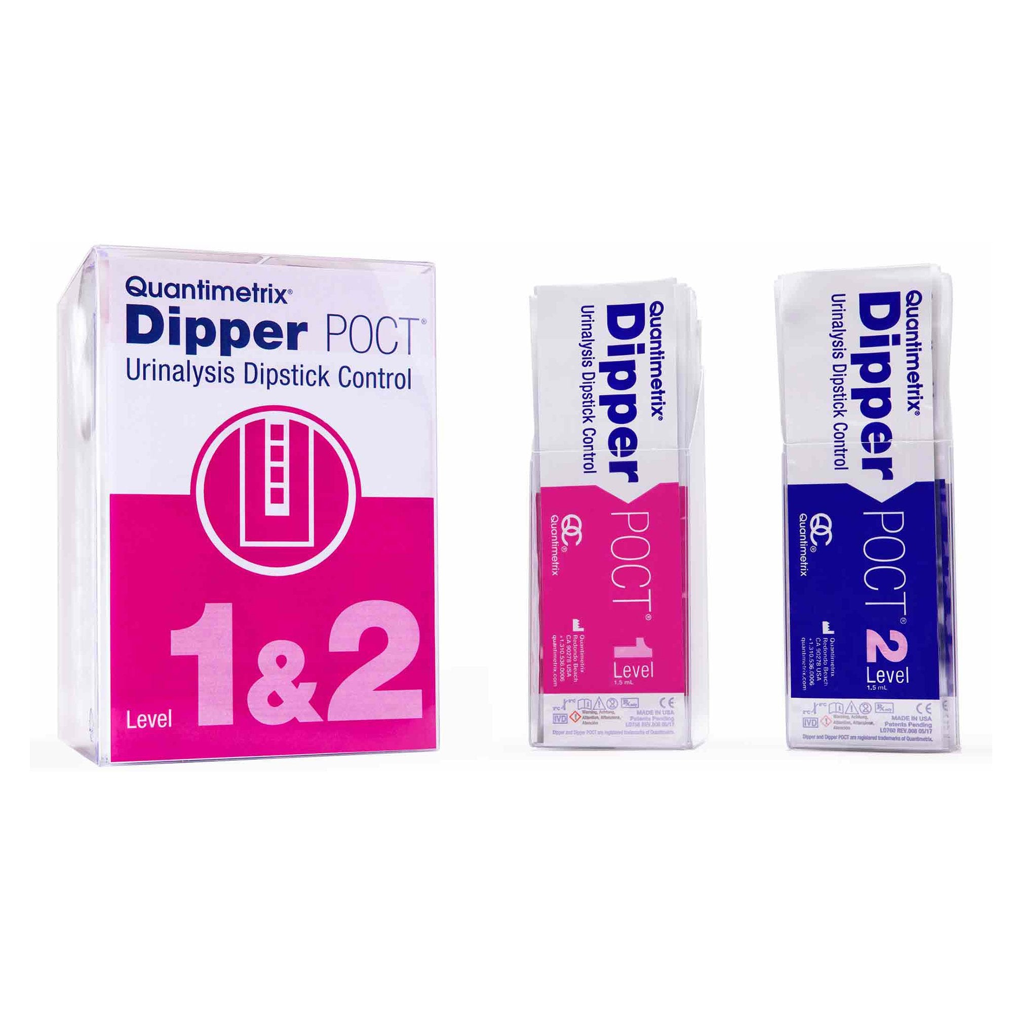 Urine Chemistry Control Set Quantimetrix Dipper POCT 2 Levels 20 X 1.5 mL - Clinical Laboratory>Controls - Quantimetrix