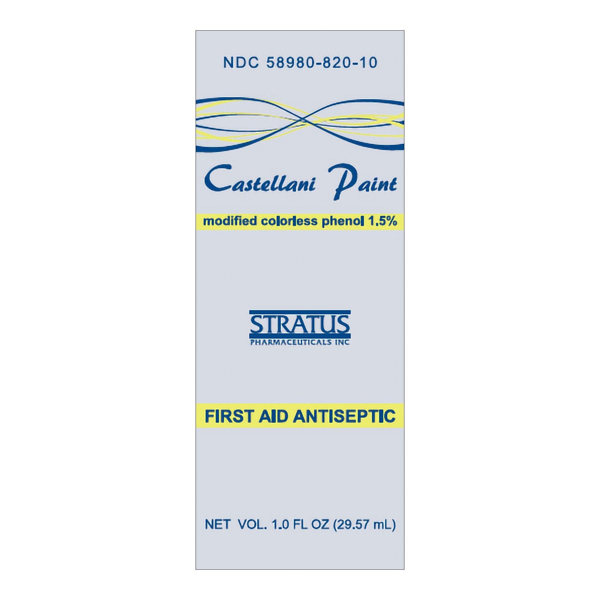 Stratus Castellani Paint Antiseptic Topical Liquid-Antiseptic Topical Liquid 1 oz. Bottle