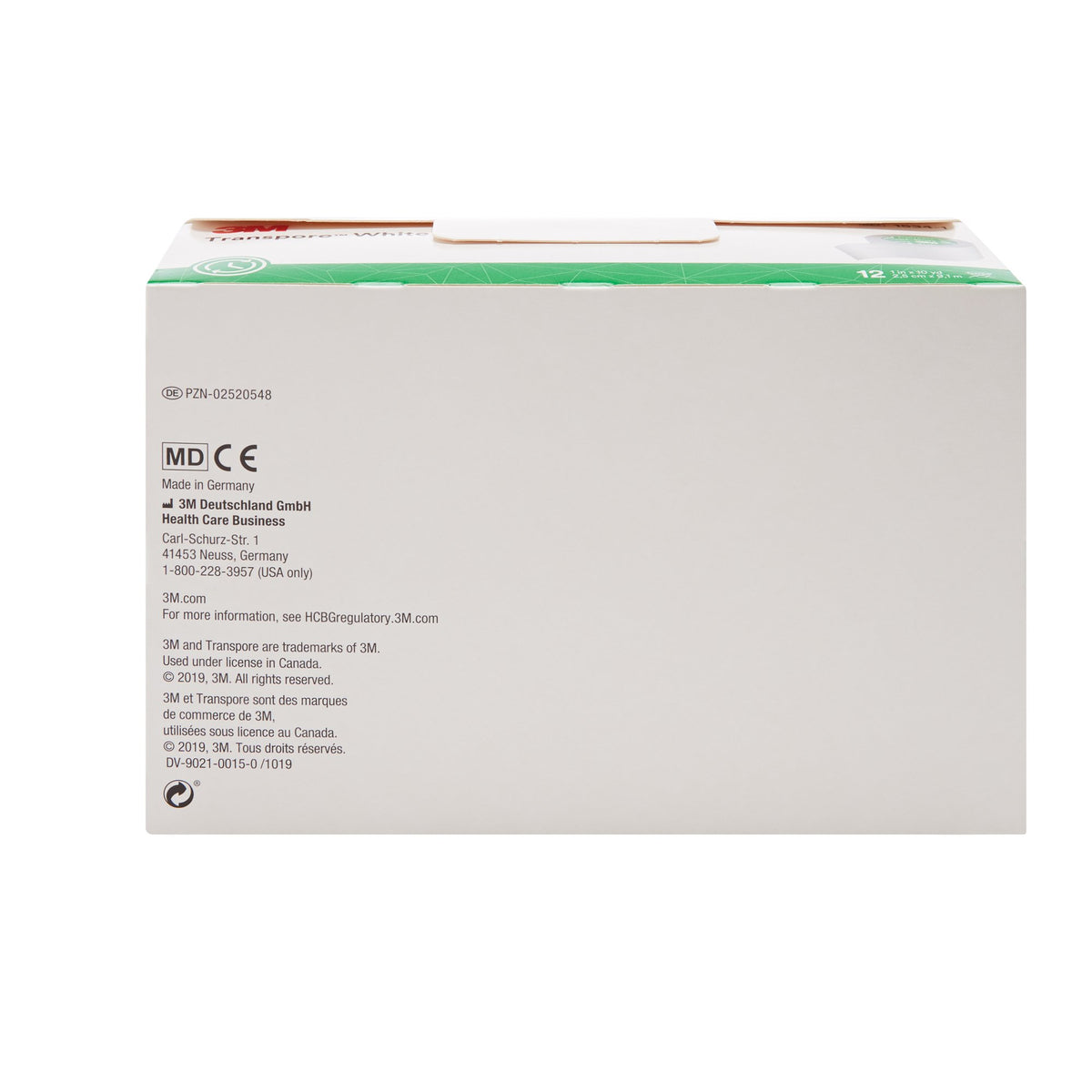 3M Transpore Plastic Medical Tape, 1 Inch x 10 Yard, White-Medical Tape 3M Transpore White White 1 Inch X 10 Yard Plastic NonSterile