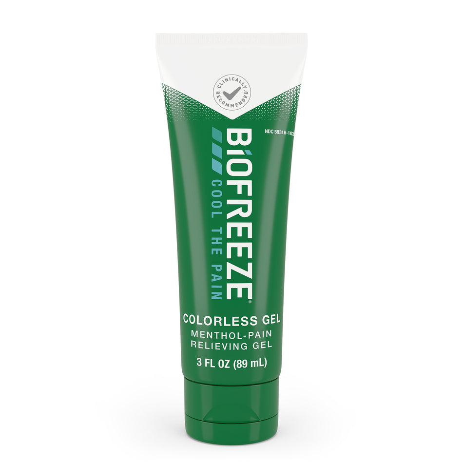 Biofreeze Menthol Pain Relieving Colorless Gel-Topical Pain Relief Biofreeze� 5% Strength Menthol Gel 3 oz.