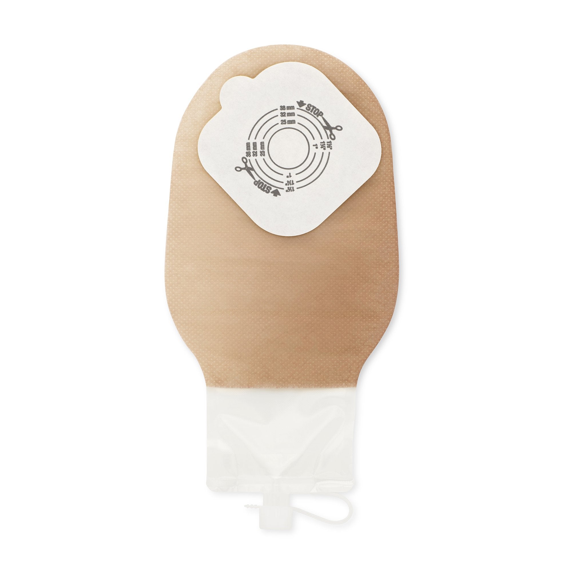 Pouchkins™ One-Piece Transparent Urostomy Pouch, Cut to fit up to 38 mm - Ostomy>Ostomy Pouches - Hollister