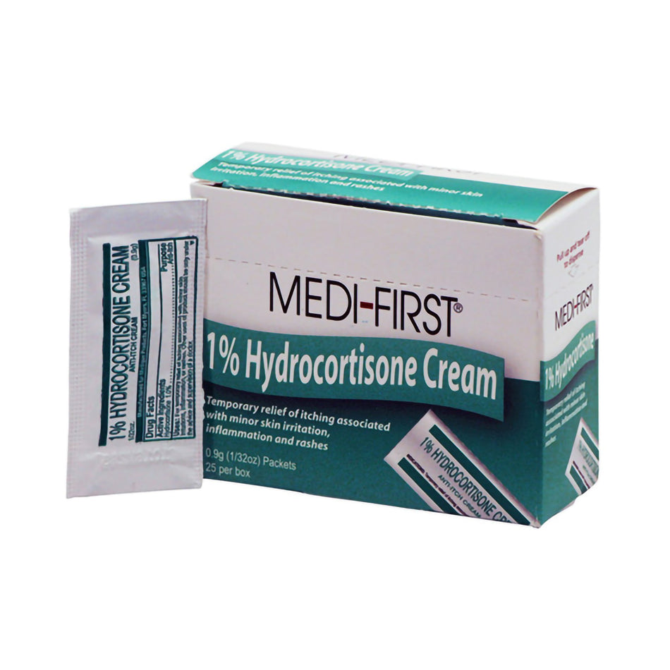 Medi-First Hydrocortisone Itch Relief-Itch Relief Medique Products 1% Strength Cream 1/32 oz. Individual Packet