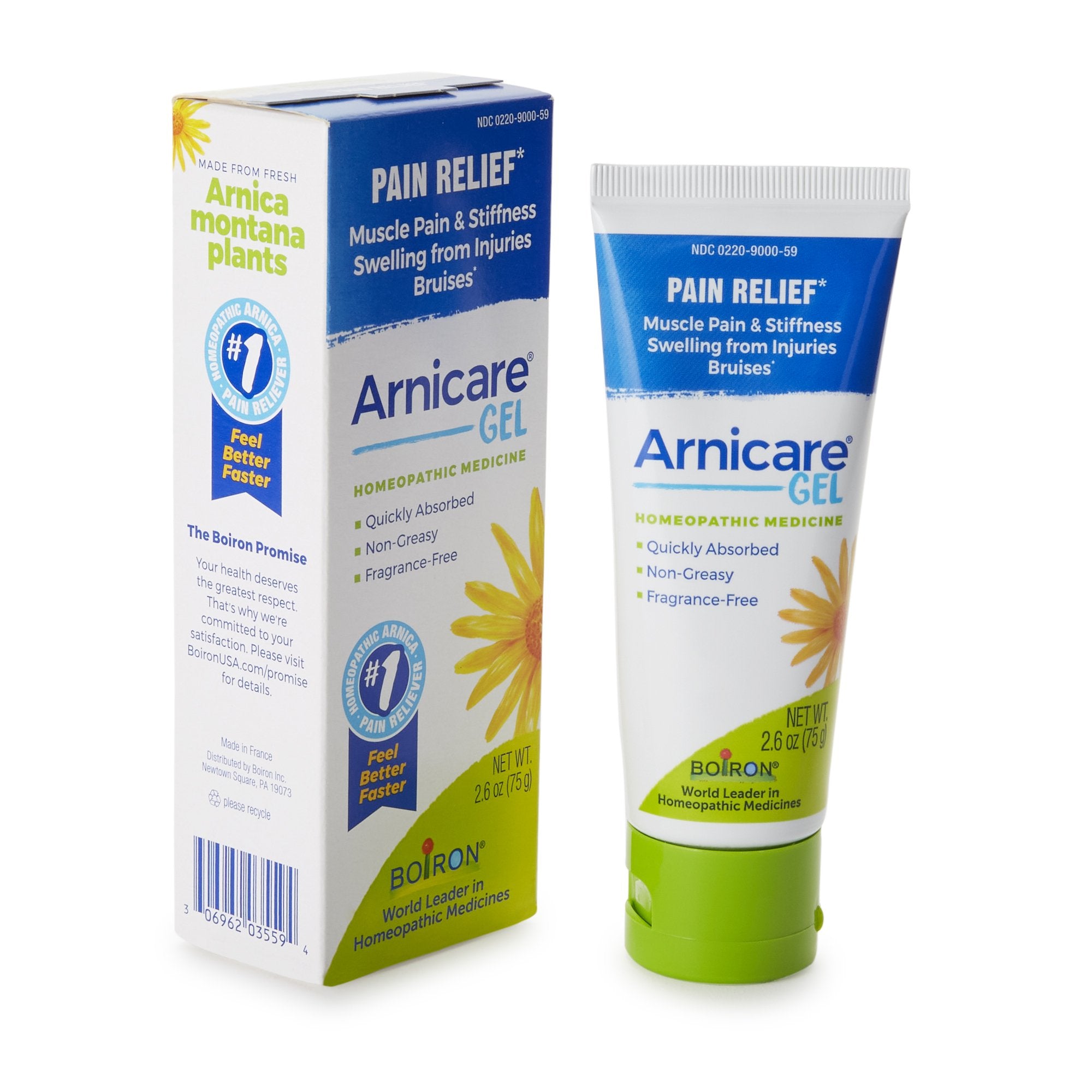 Arnicare Arnica Montana Topical Gel, 2-ounce tube-Topical Pain Relief Arnicare 1X Strength Arnica Montana Topical Gel 2.6 oz.
