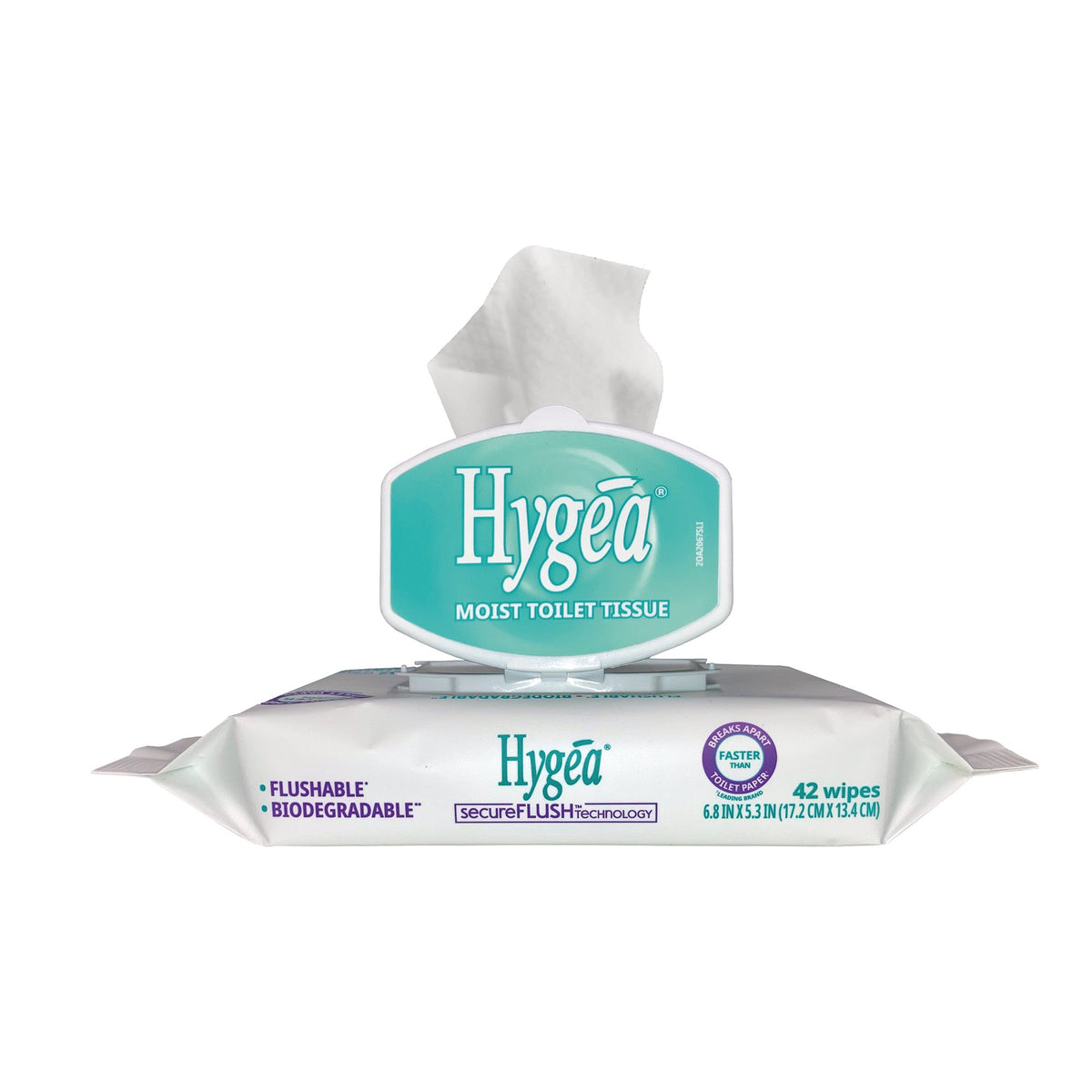 Hygea Moist Toilet Tissue-Flushable Personal Wipe Hygea Soft Pack Scented 42 Count