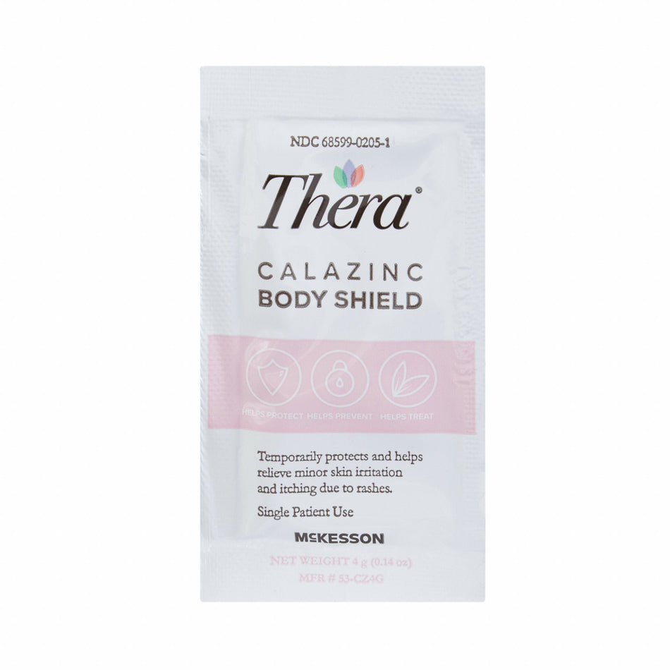 Thera Calazinc Body Shield Skin Protectant, 4 grams-Skin Protectant Thera Calazinc Body Shield 4 Gram Individual Packet Scented Cream