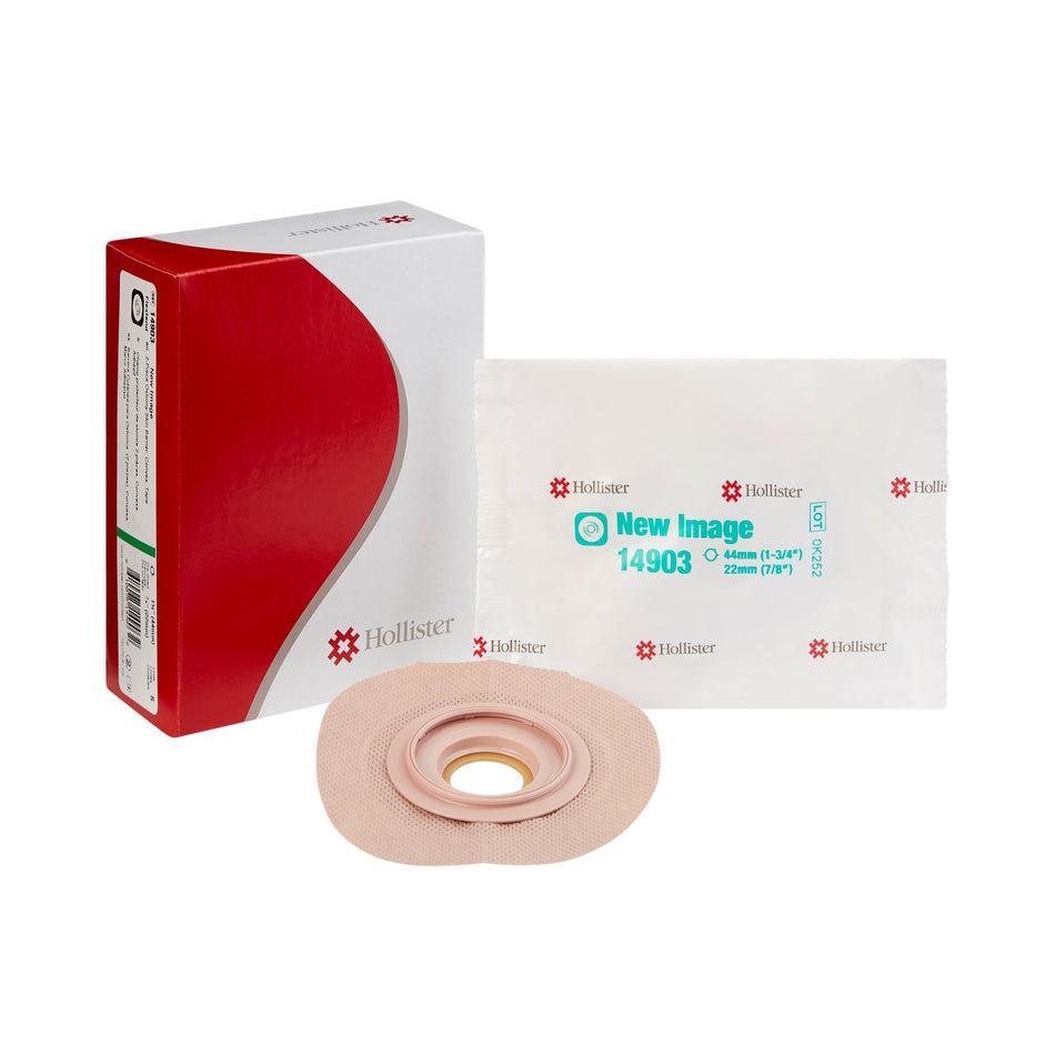 FlexTend Colostomy Barrier With 7/8 Inch Stoma Opening-"Ostomy Barrier FlexTend Precut, Extended Wear Adhesive Tape 44 mm Flange Green Code System Hydrocolloid 7/8 Inch Opening"