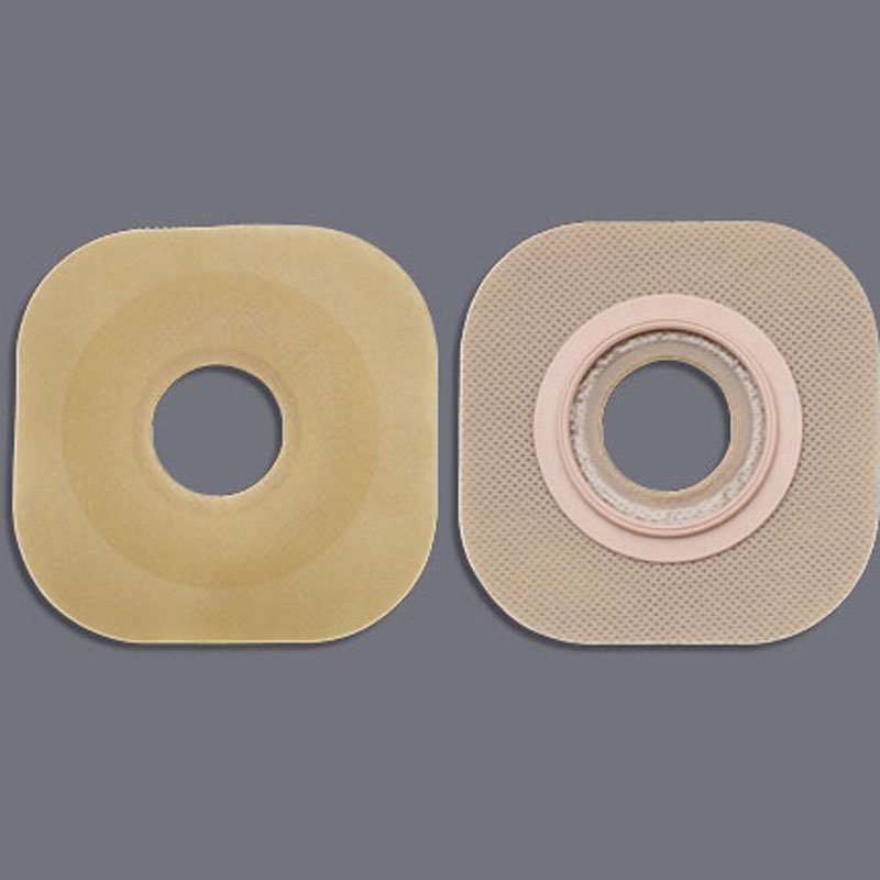 New Image Flextend Colostomy Barrier With Inch Stoma Opening-"Ostomy Barrier New Image Flextend Precut, Extended Wear Without Tape 44 mm Flange Green Code System Hydrocolloid 3/4 Inch Opening"