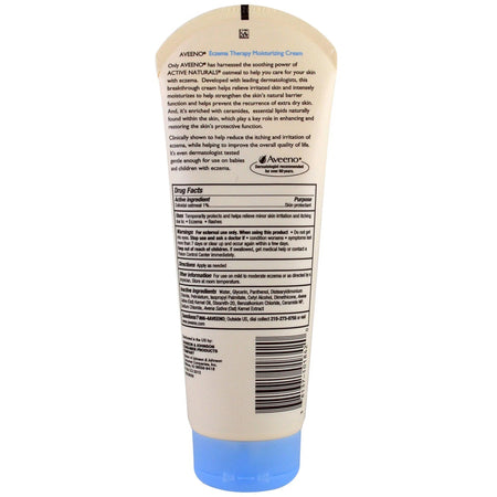 Aveeno Active Naturals Eczema Therapy Moisturizing Cream, 7.3 oz.-Hand and Body Moisturizer Aveeno Active Naturals Eczema Therapy 7.3 oz. Tube Unscented Cream
