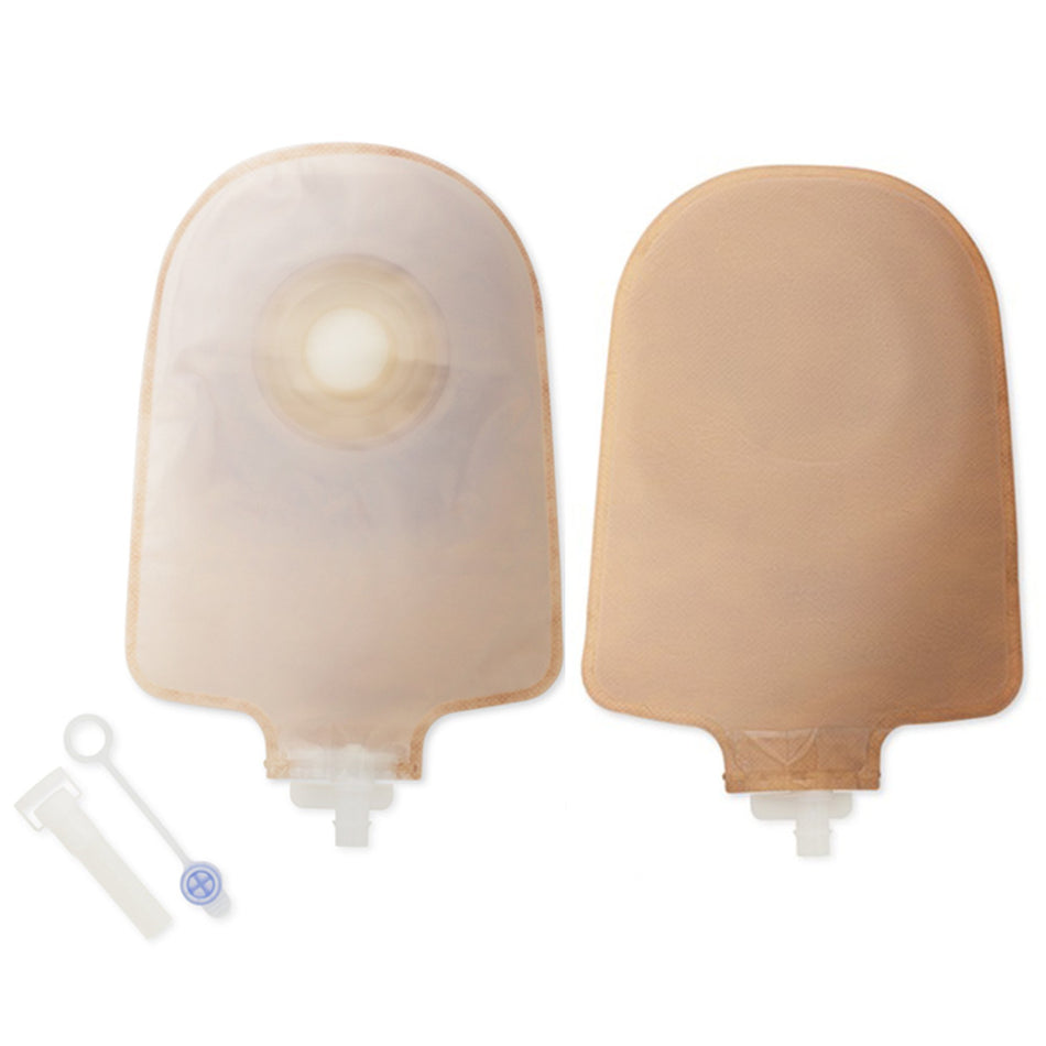 Premier One-Piece Drainable Transparent Urostomy Pouch, 9 Inch Length, 1-Inch Stoma-Urostomy Pouch Premier One-Piece System 9 Inch Length 1 Inch Stoma Drainable
