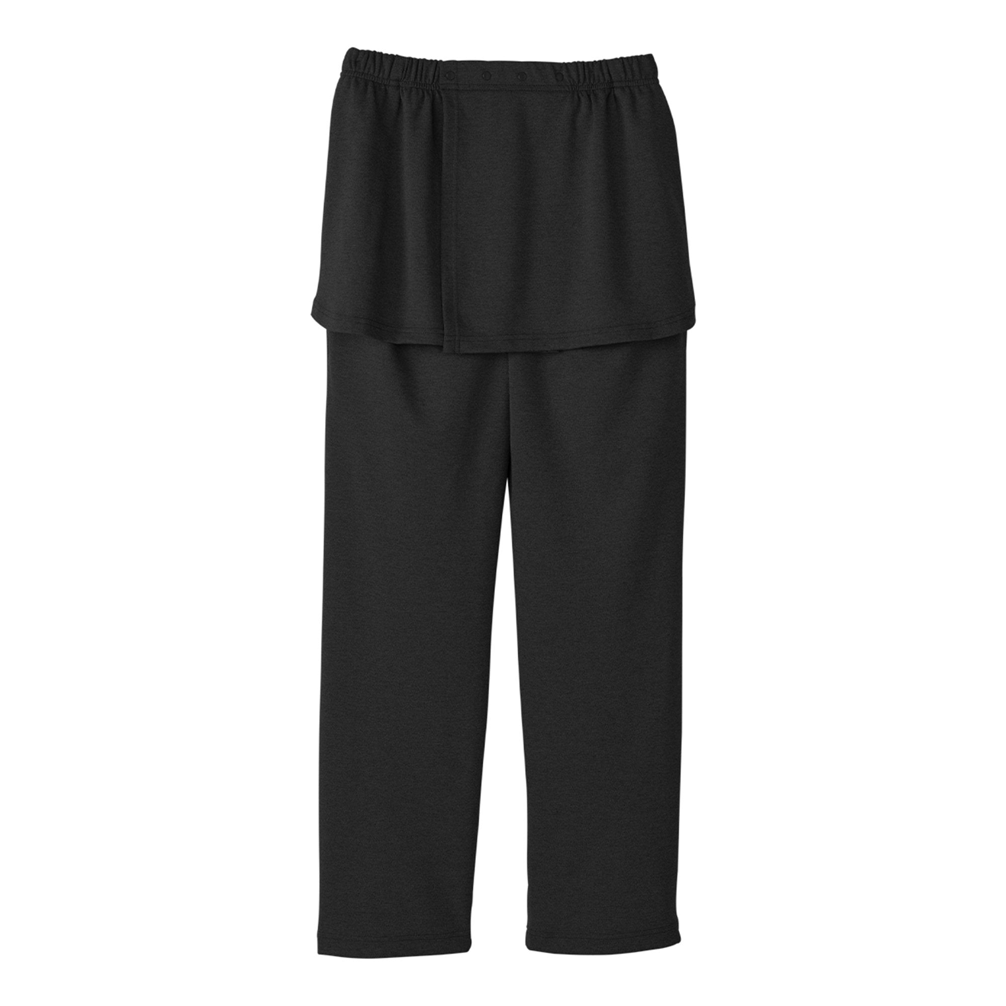 Silverts Open Back Adaptive Pants, 3X-Large, Black-Adaptive Pants Silverts Back Overlap 3X-Large Black Female