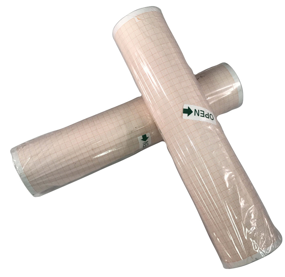 Recording Chart Paper Roll Red Grid - Diagnostic Instruments and Supplies>Diagnostic Recording Paper and Film - Bionet Ame...