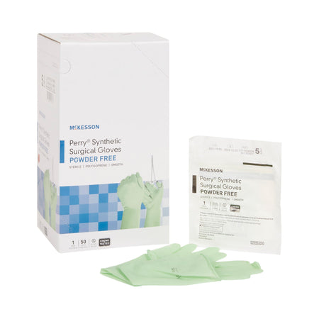 McKesson Perry® Performance Plus Polyisoprene Surgical Glove, Size 5.5, Green - Gloves>Surgical Gloves - McKesson Brand
