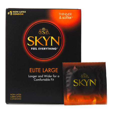 Skyn Elite Lubricated Polyisoprene Condom-"Condom SKYN Elite Lubricated Large 1,008 per Case"