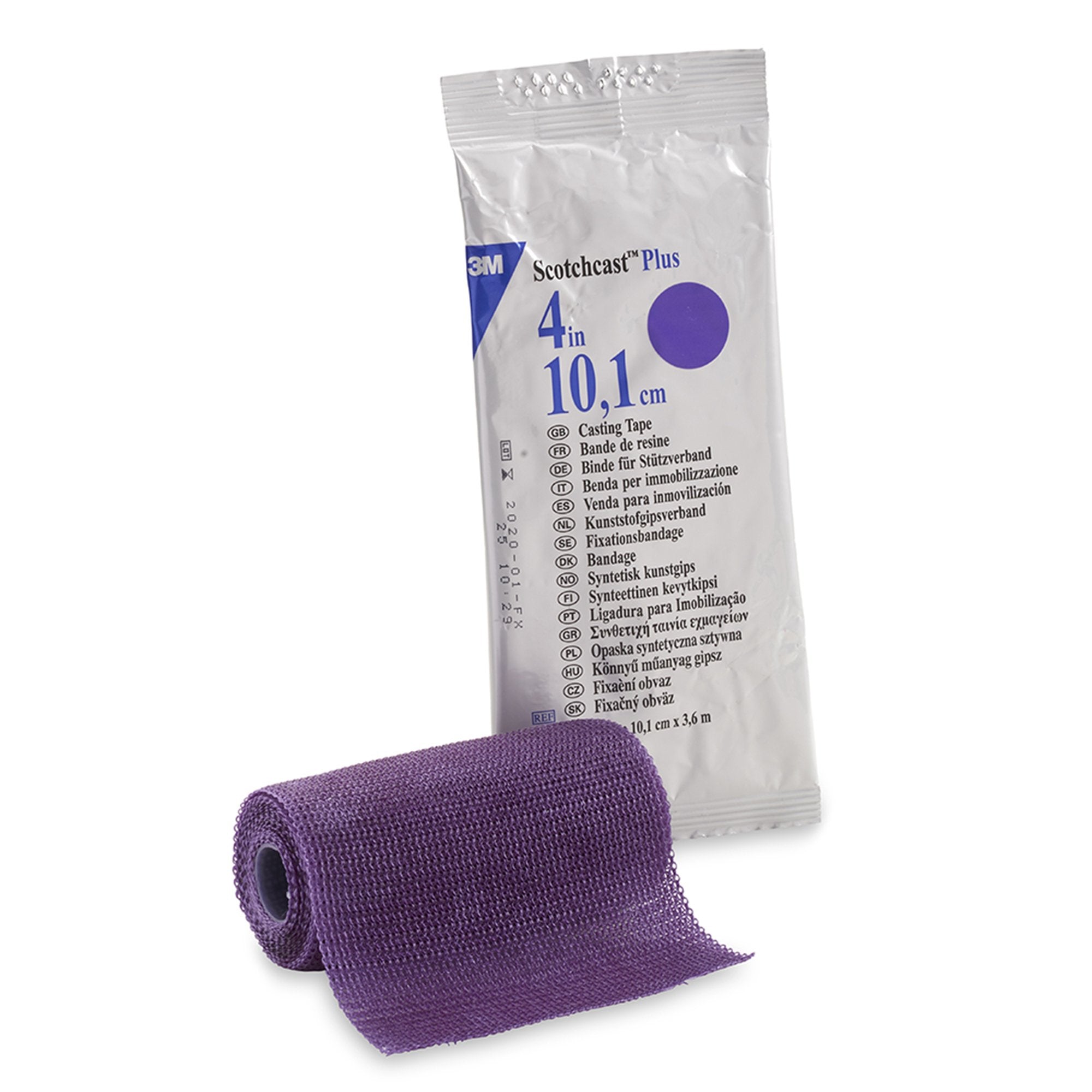 3M Scotchcast Plus Purple Cast Tape, 4 Inch x 4 Yard-Cast Tape 3M Scotchcast Plus 4 Inch X 12 Foot Fiberglass / Resin Purple