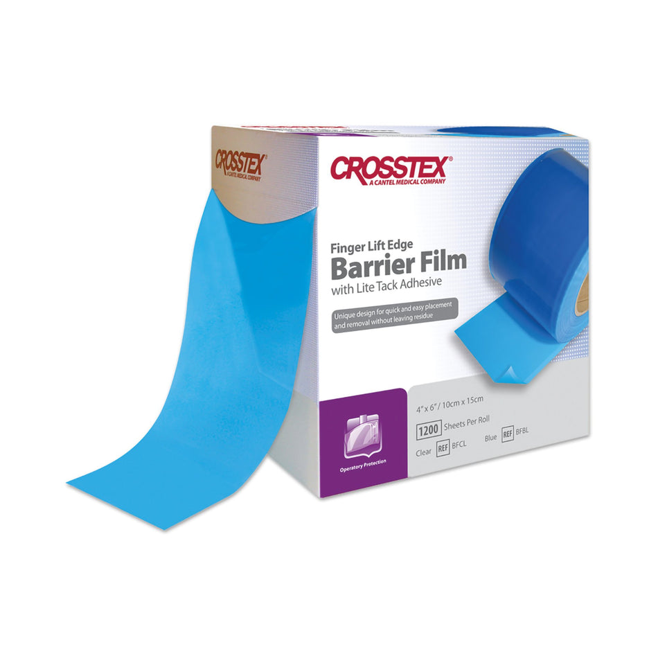 Crosstex� Barrier Film, 4 x 6 Inch-Barrier Film Crosstex� 4 X 6 Inch For Hard to Reach Areas / Surfaces