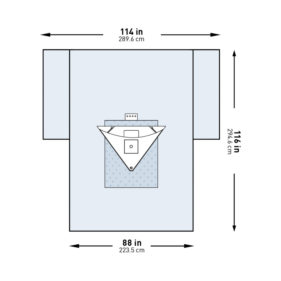 McKesson Sterile Heavy-Duty Knee Arthroscopy Drape, 114 x 88 x 116 Inch-Orthopedic Drape McKesson Heavy-Duty Knee Arthroscopy Drape 114 W X 88 W X 116 L Inch Sterile