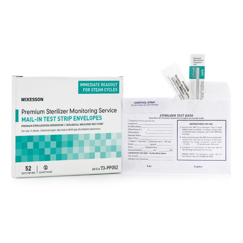McKesson Sterilizer Monitoring Mail-In Service-McKesson Sterilizer Monitoring Mail-In Service Steam / EO Gas / Dry Heat / Chemical Vapor
