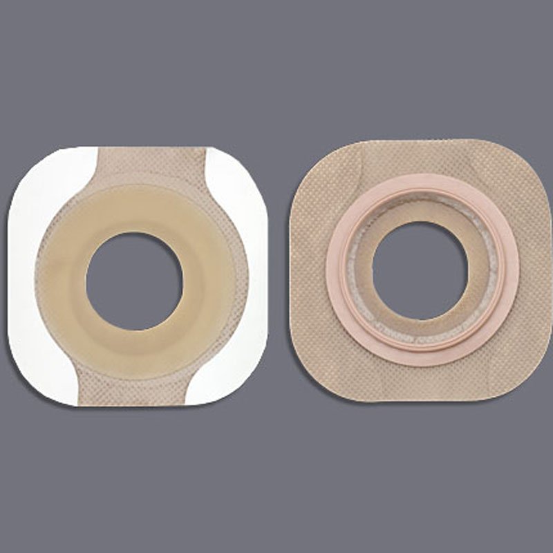 New Image FlexWear Colostomy Barrier With 5/8 Inch Stoma Opening-"Ostomy Barrier New Image FlexWear Precut, Standard Wear Adhesive Tape 44 mm Flange Green Code System Hydrocolloid 5/8 Inch Opening"