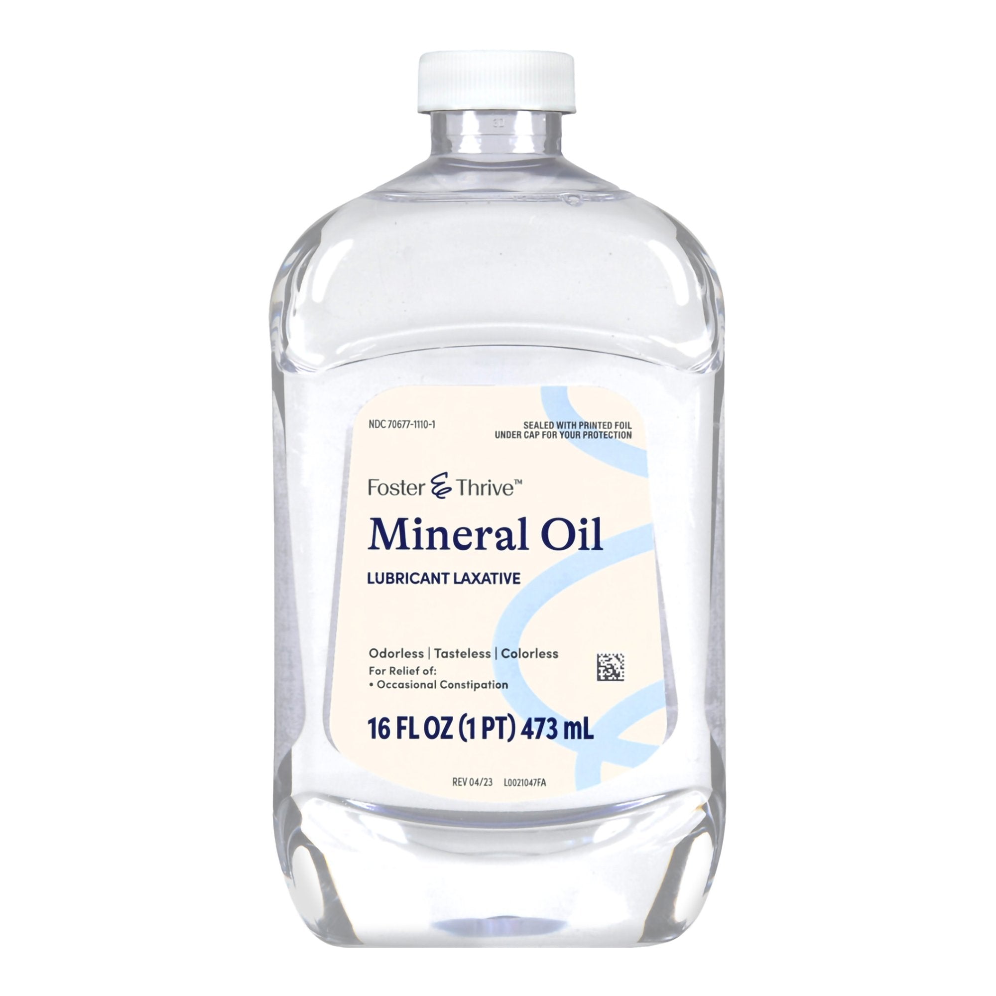 Foster & Thrive Mineral Oil Laxative-Laxative Foster & Thrive Liquid 16 oz. 99.9% Strength Mineral Oil
