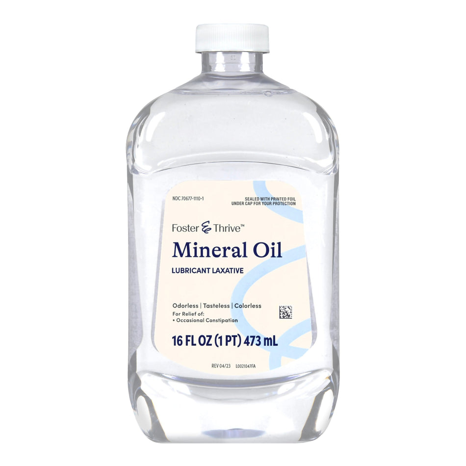 Foster & Thrive Mineral Oil Laxative-Laxative Foster & Thrive Liquid 16 oz. 99.9% Strength Mineral Oil