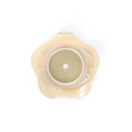 Ostomy Barrier SenSura® Mio Convex Flip Trim to Fit, Extended Wear Elastic Adhesive 70 mm Flange Yellow Code System 3/8 to 2-9/16 Inch Opening