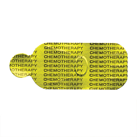 ChemoPlus IVA Seals, Yellow/black ink Chemotherapy-"IVA Security Seal ChemoPlus Yellow, Sterile"