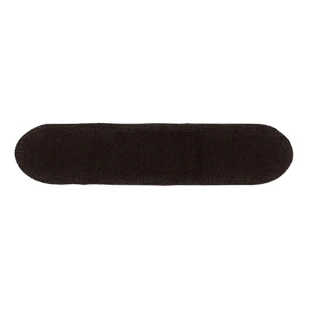Patch Adhesive Strip with Charcoal, 3/4 x 3 Inch-Adhesive Strip Patch 3/4 X 3 Inch Bamboo / Activated Charcoal Rectangle Black Sterile