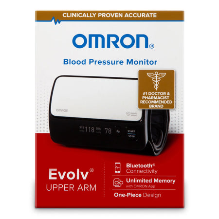 Evolv Wireless Upper Arm Blood Pressure Monitor-Home Automatic Digital Blood Pressure Monitor Evolv Wide Range Cloth Fabric Cuff 23 - 43 cm Mobile
