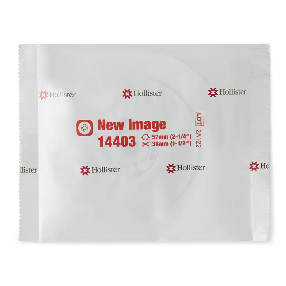 New Image Convex FlexWear Colostomy Skin Barrier With Up to 1 Inch Stoma Opening-"Ostomy Barrier FlexWear Trim to Fit, Standard Wear Adhesive Tape 57 mm Flange Red Code System Hydrocolloid Up to 1-1/2 Inch Opening"