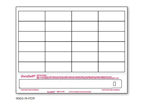 Identification Wristband with Extender DuraSoft® Laser Print Adhesive Closure Without Legend