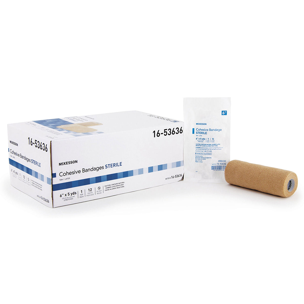 McKesson Self-adherent Closure Cohesive Bandage, 6 Inch x 5 Yard - Wound Care>General Wound Care>Compression Bandages - Mc...