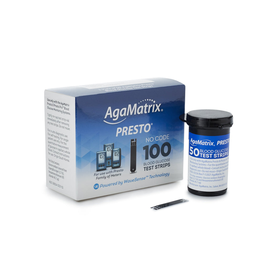 Wavesense® Presto® Blood Glucose Test Strips - Diagnostic Instruments and Supplies>Diabetes Monitoring>Glucose Meter Test...