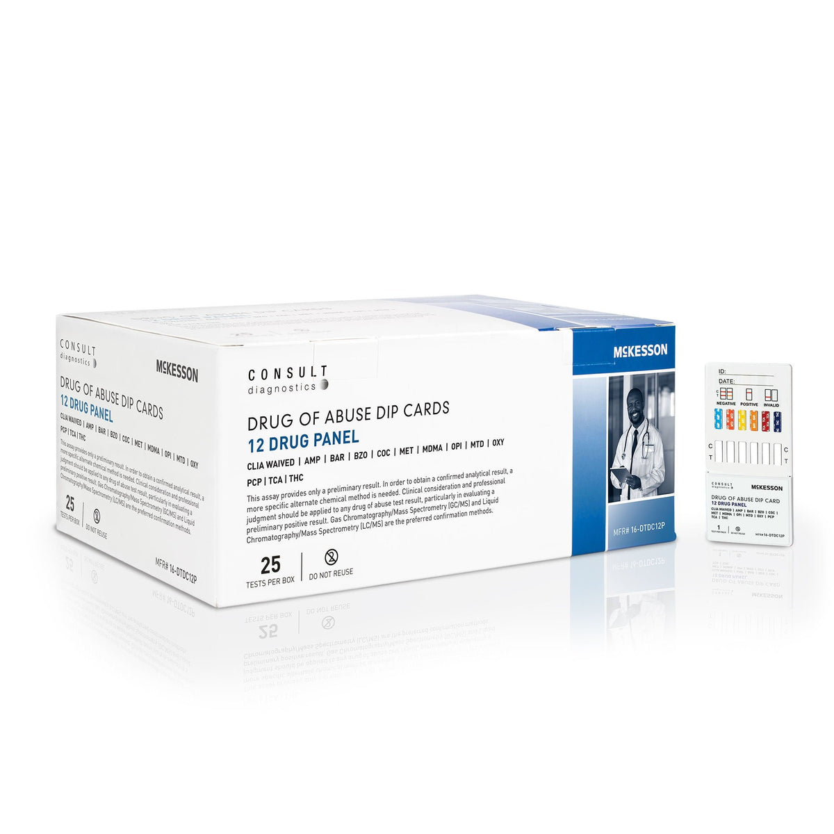 McKesson Consult™ 12-Drug Panel with Adulterants Drugs of Abuse Test Kit - Clinical Laboratory>Test Kits - McKesson Brand